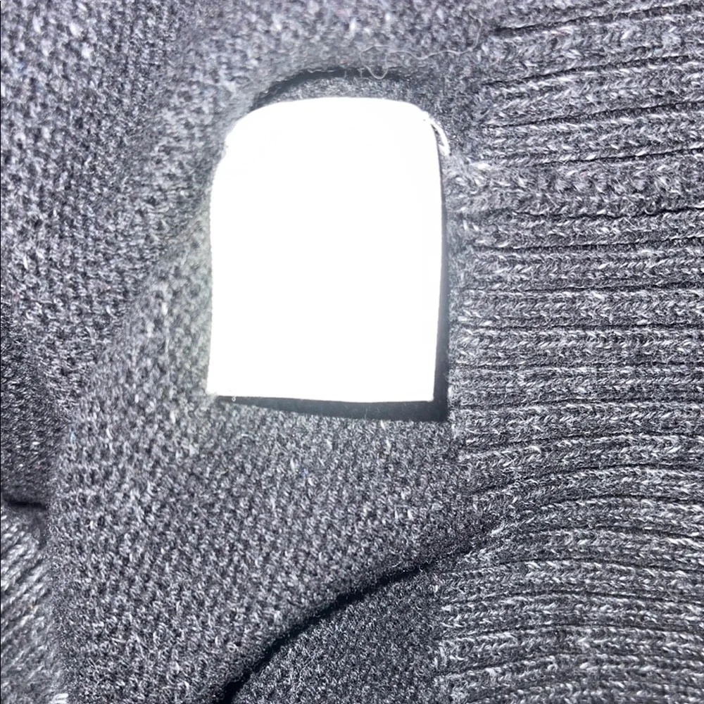 Urban Pipeline -Gray Turtleneck Sweater with Textured Finish